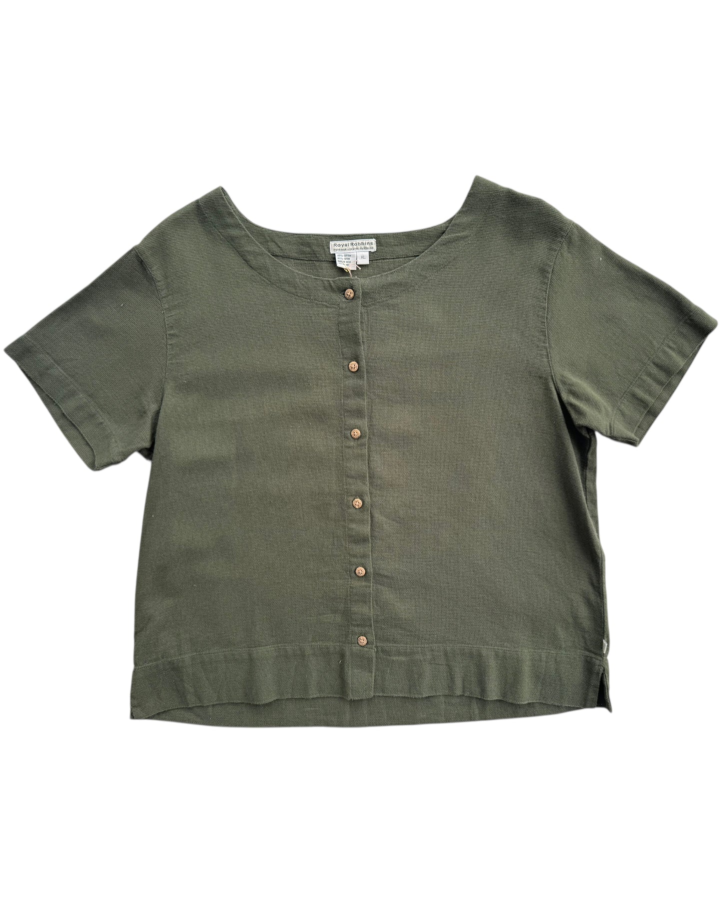 2000´S  ROYAL ROBBINS GREEN OLIVE SHIRT