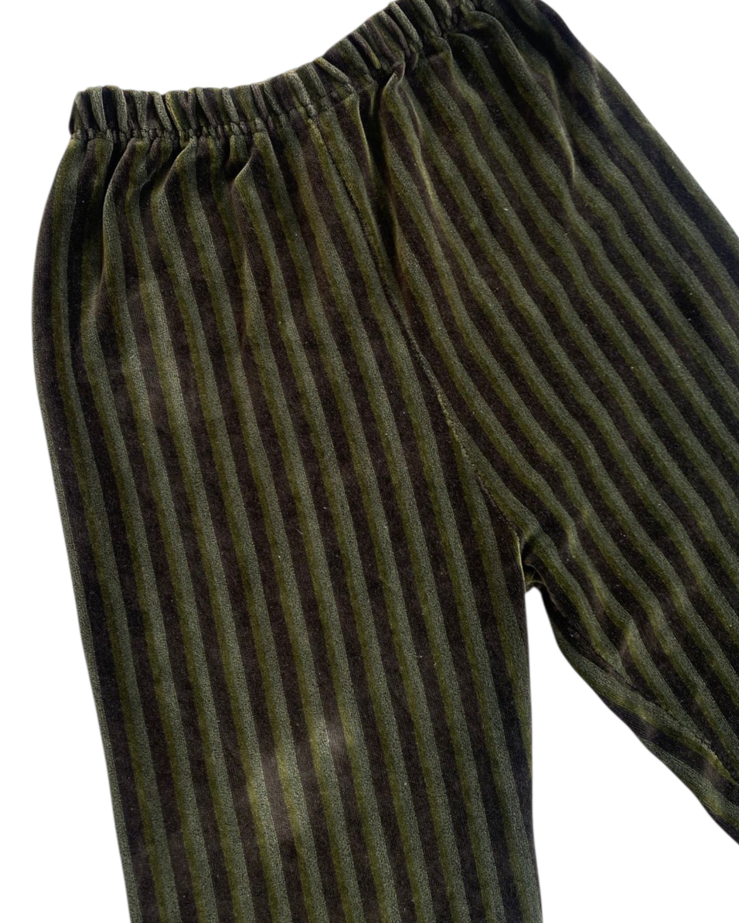 2000´S GREEN STRIPPED PANTS