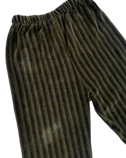 2000´S GREEN STRIPPED PANTS
