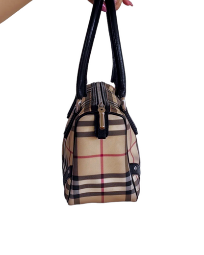 2000S BURBERRY CANVAS MINI BAG