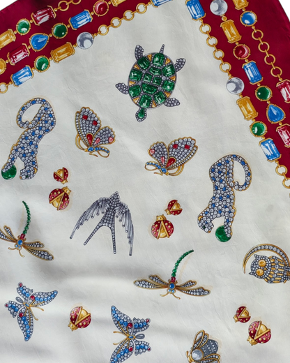 1990S ZIRCONIA ZOO SCARF