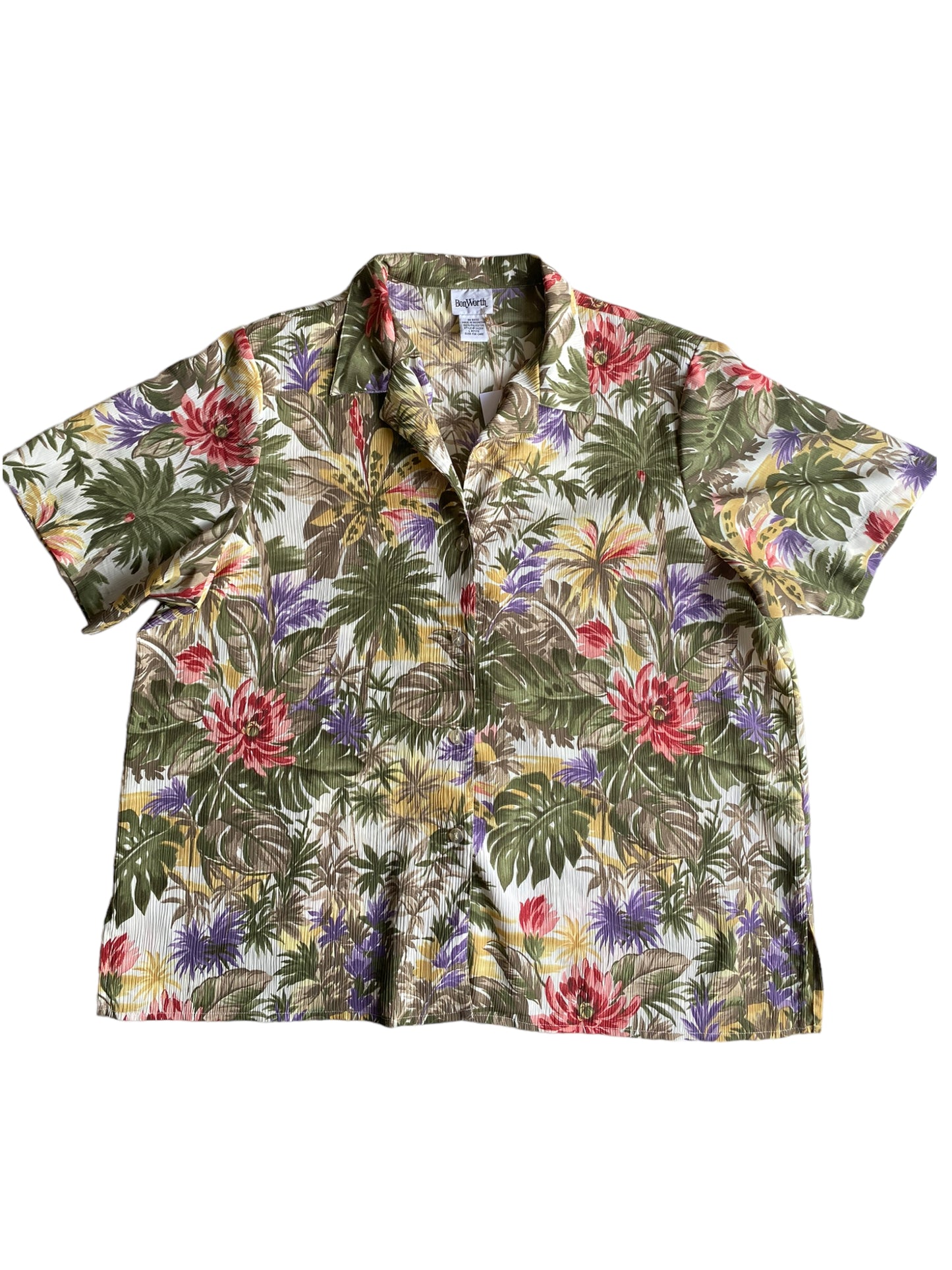 1990s BOTTON UP HAWAIIAN SHIRT