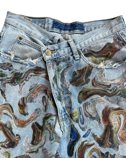 2023 UPCYCLED TRIBUTE TO ART JEANS BY TANDEM STUDIO