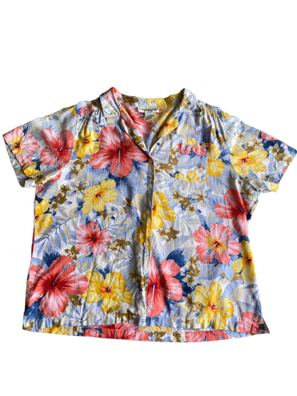 1990s BUTTON UP HAWAIIAN SHIRT