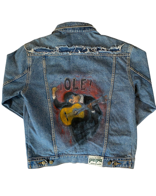 1980'S PEPE HAND PAINTED JACKET