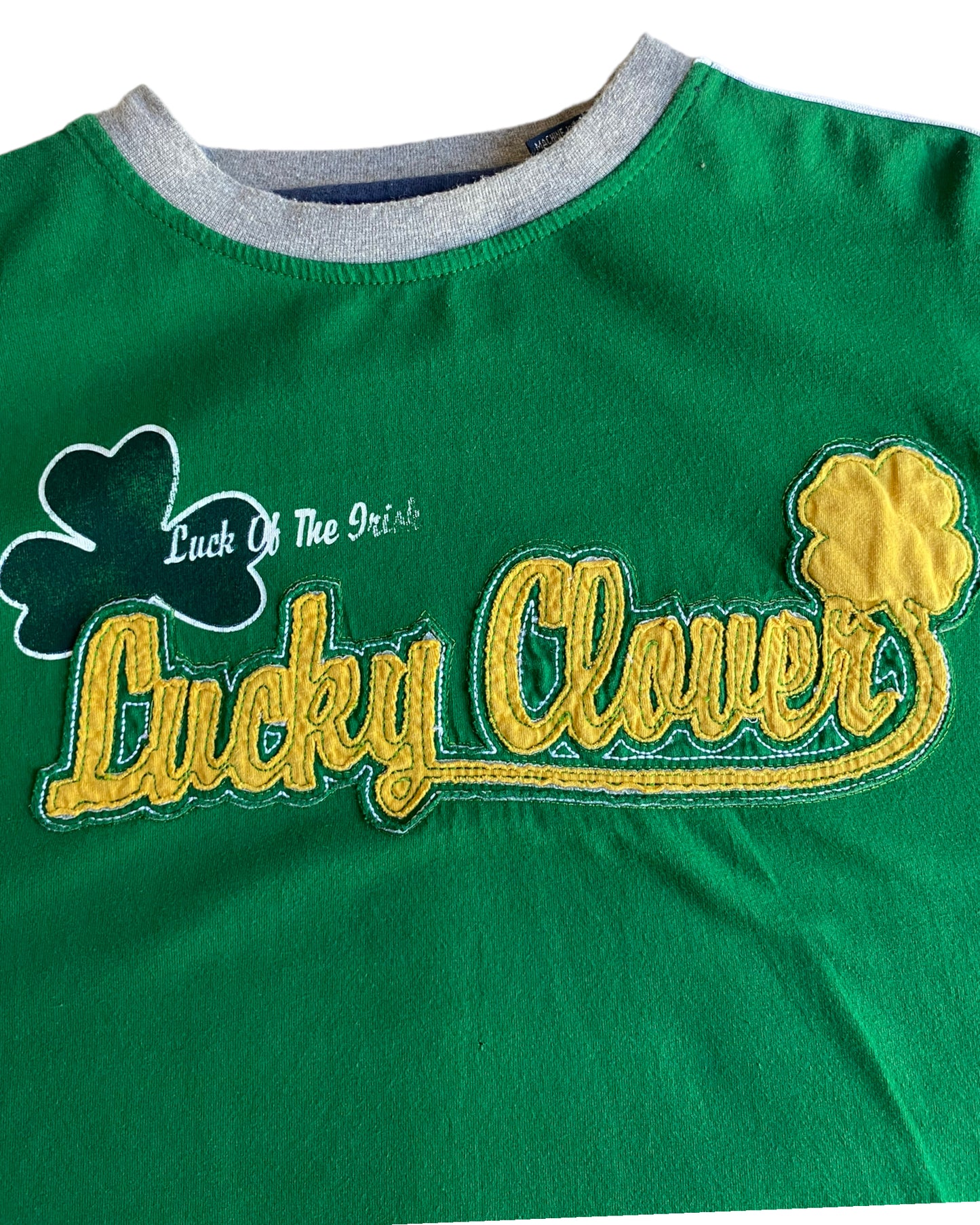 2000s LUCKY CLOVER GREEN TSHIRT