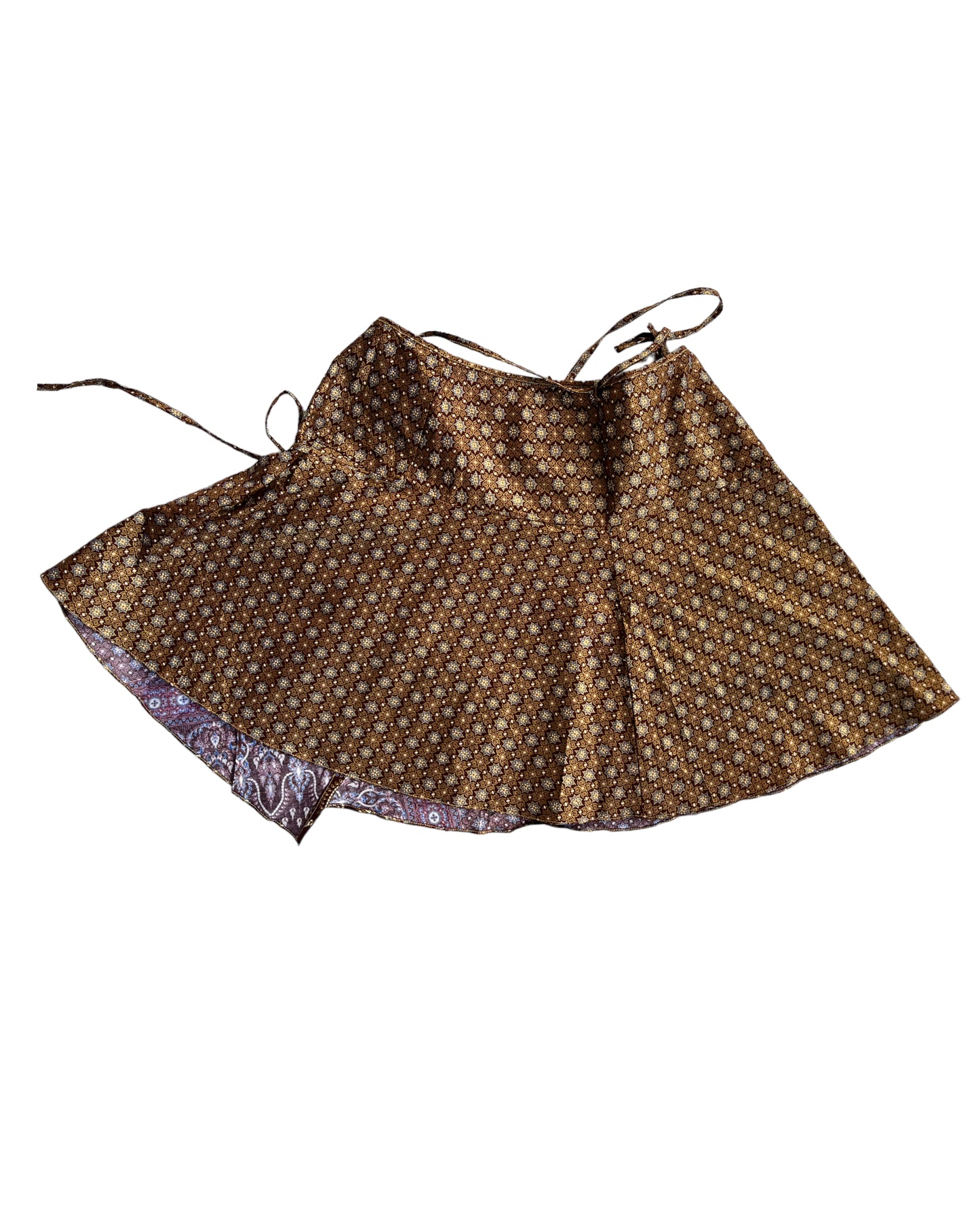 20000s ADJUSTABLE VINTAGE BROWN SKIRT