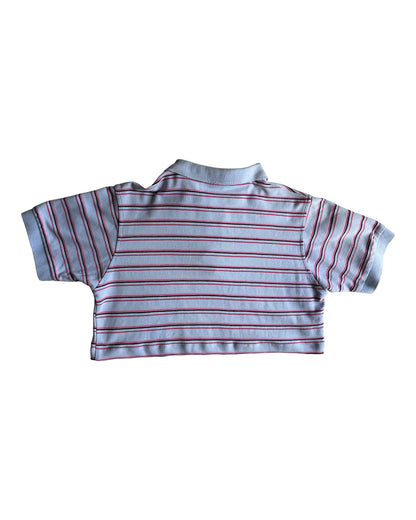 2000s LACOSTE BLUE STRIPES TSHIRT