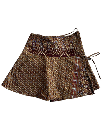 20000s ADJUSTABLE VINTAGE BROWN SKIRT