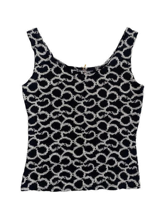 1990s BLACK & WHITE TREBOL TOP