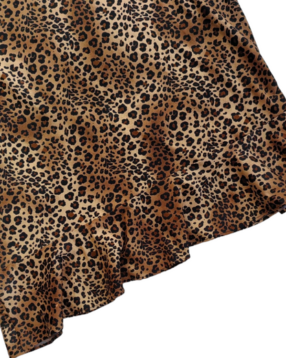 2000S BE COOL CHEETA PRINT SKIRT