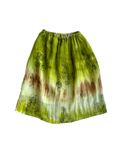 2000'S GREEN WHIMSICAL BUTTERFLY SKIRT