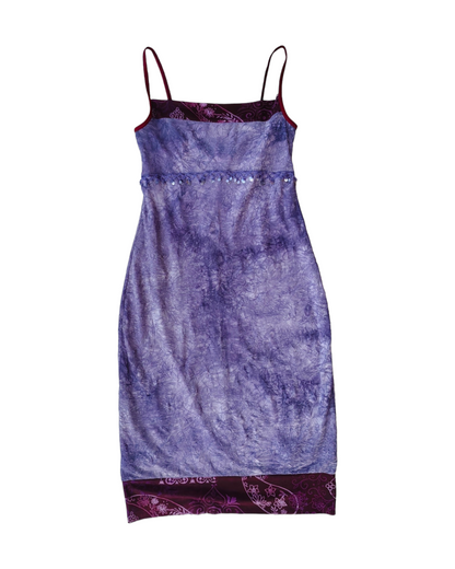 1990S TIE DYE SEQUINS DRESS