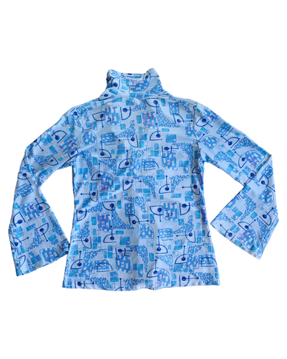 2000S ATZIHRY BLUE BLOUSE