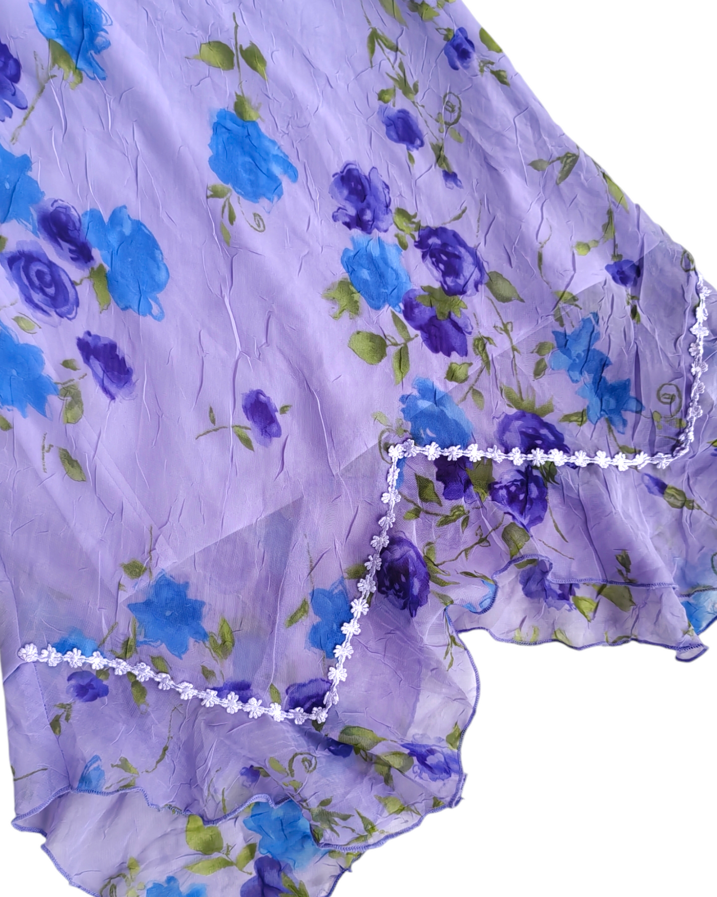 2000'S RAMPAGE PURPLE FLOWERED DRESS