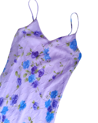 2000'S RAMPAGE PURPLE FLOWERED DRESS