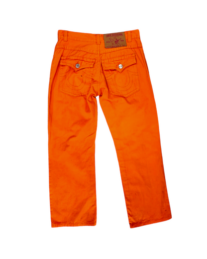 2000'S TRUE RELIGION L ORANGE JEANS