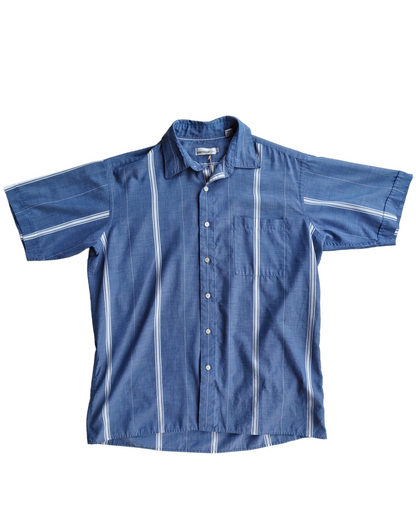 1990S PIERRE CARDIN BLUE SHIRT