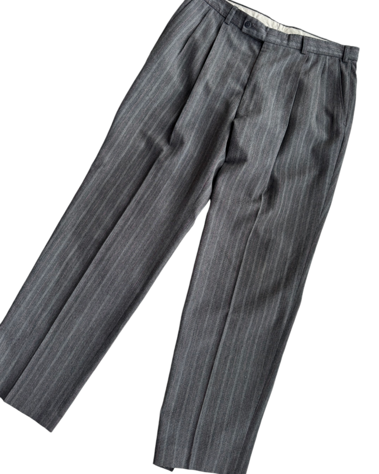 1990'S WILFRED GREY STRIPED PANTS