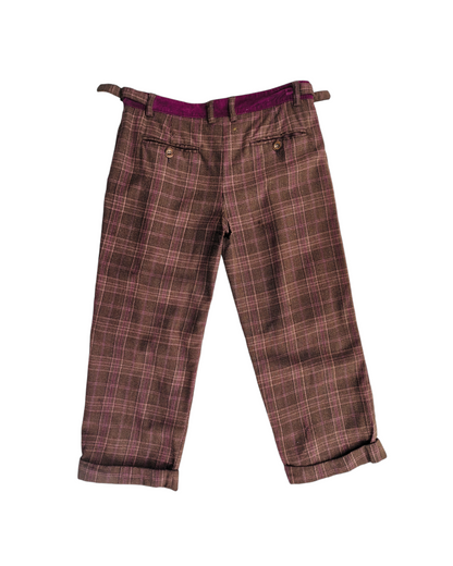 2000'S DOLCE & GABBANA CHECKERED CAPRIS