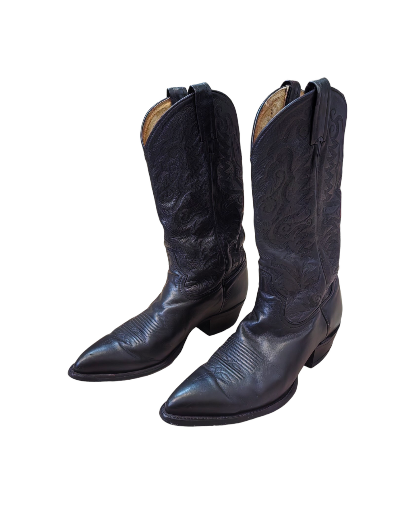 TONY LAMA BLACK COWBOY BOOTS