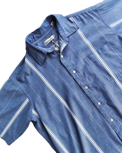 1990S PIERRE CARDIN BLUE SHIRT