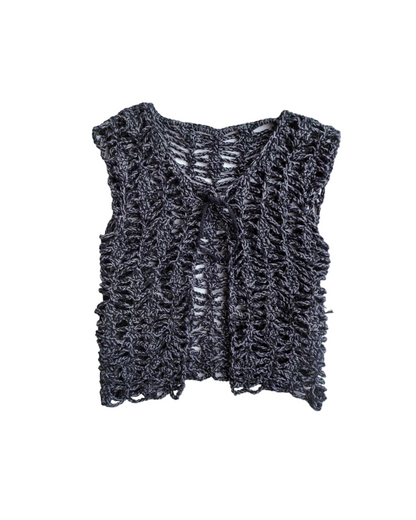 2024 CROCHET MESH VEST