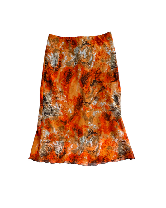 2000'S JOSSYAN ORANGE SKIRT