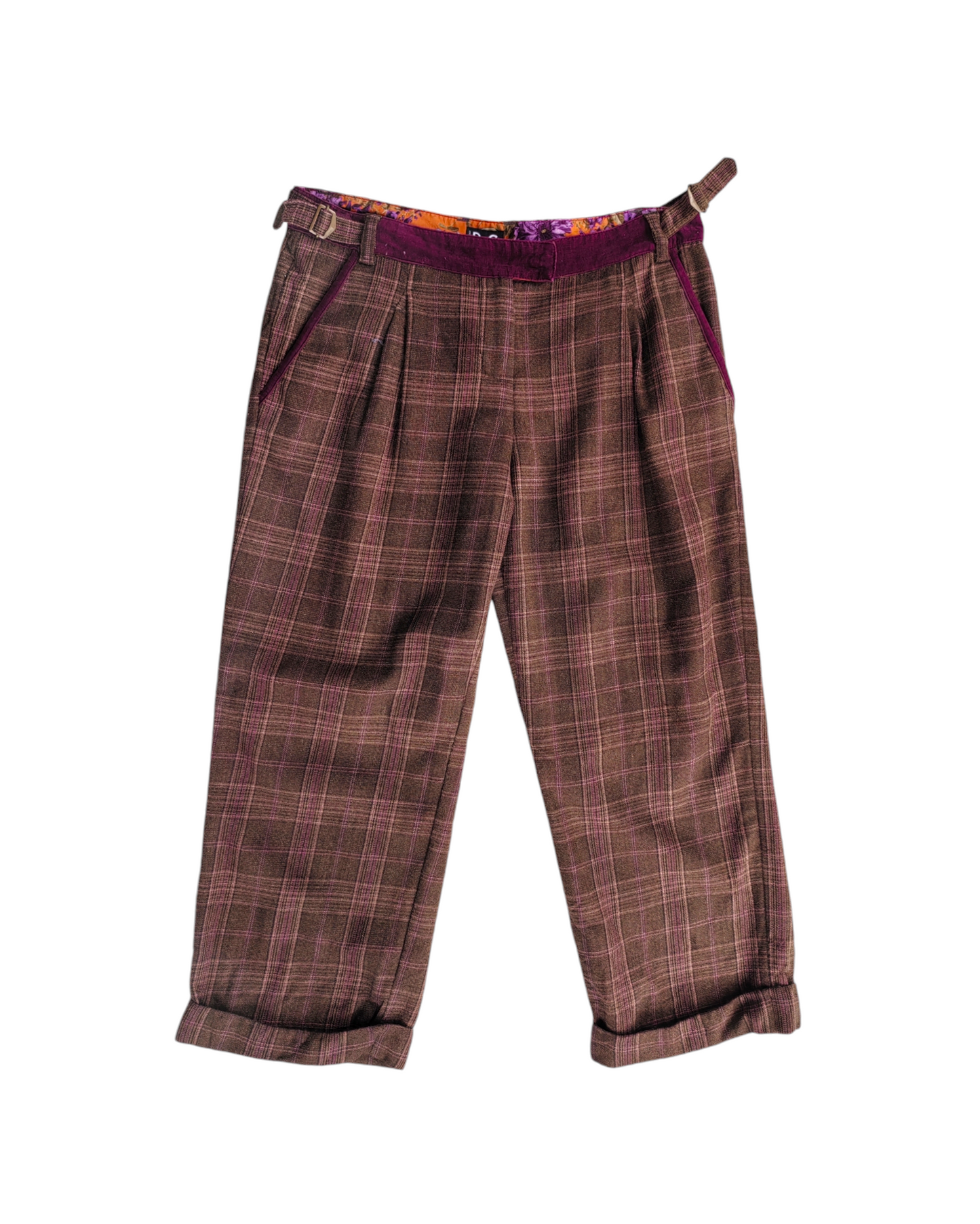 2000'S DOLCE & GABBANA CHECKERED CAPRIS