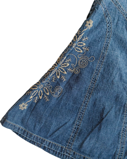 2000S FADED GLORY DARK DENIM SKIRT