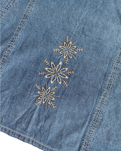 2000S FADED GLORY DARK DENIM SKIRT