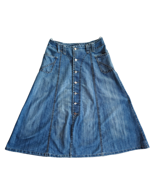 1990s FERISA DENIM LARGE SKIRT