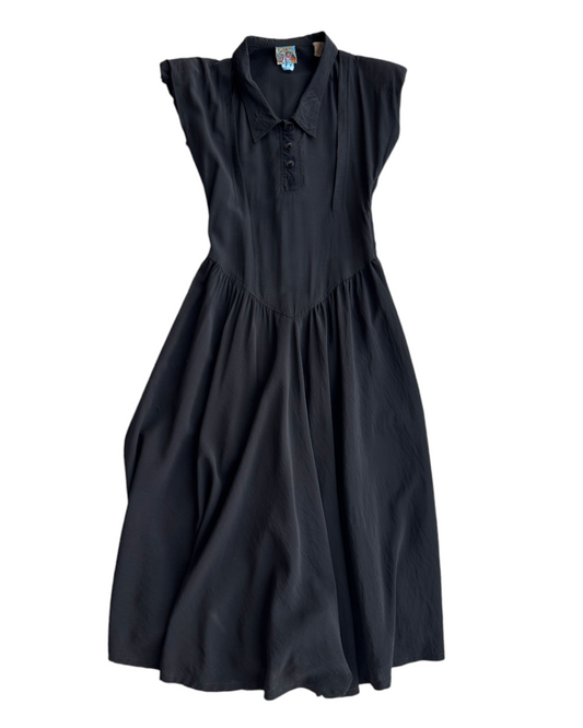 1980´S SPAGHETTI BLACK DRESS