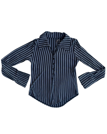 2000s STRIPED BLOUSE