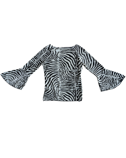 2000s ZEBRA BLOUSE