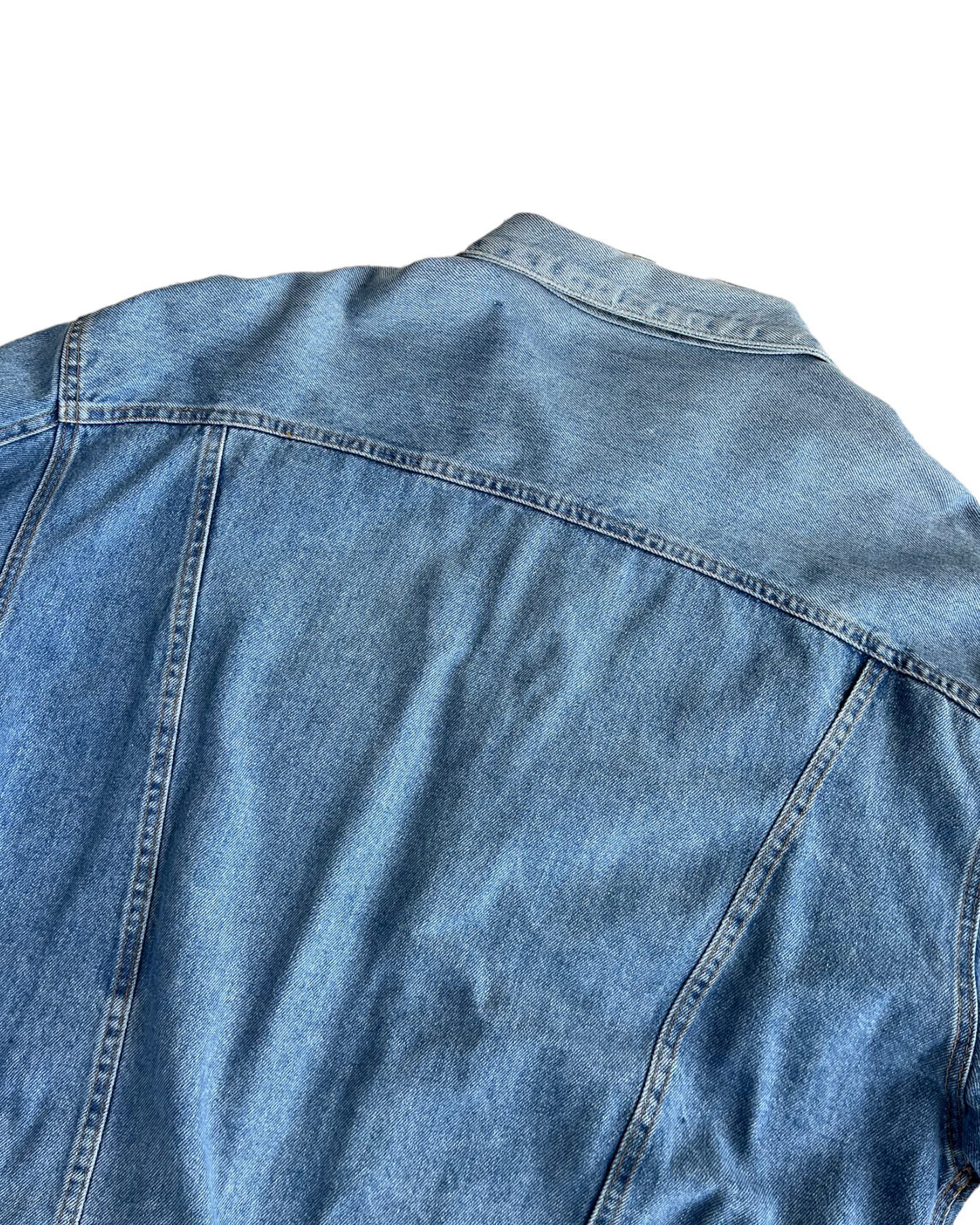 1990s CHECKER DENIM JACKET