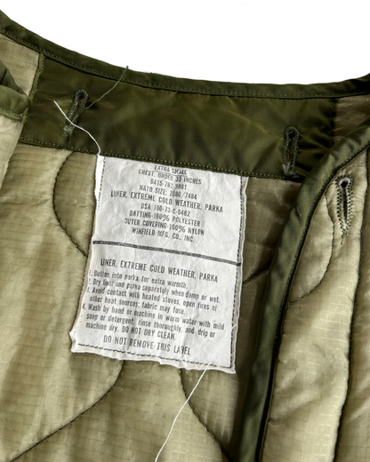 1990s MILITARY PARKA LINER