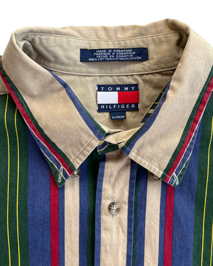 1990s TOMMY HILFIGER STRIPED SHIRT