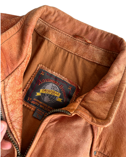 1990s ADVENTURE BOUND LEATHER JACKET