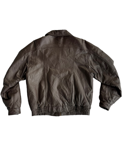 1980s HUNTING CLUB LEATHER JACKET