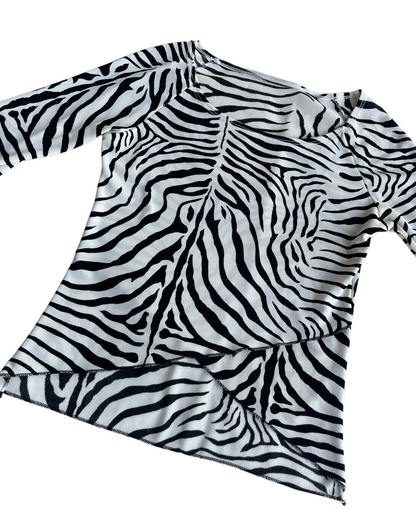 2000s ZEBRA BLOUSE